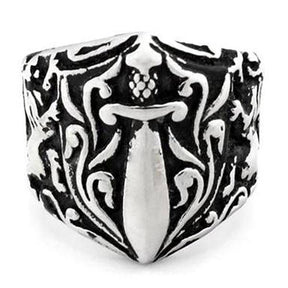 Knights Templar Ring - Medieval Motif - Bricks Masons
