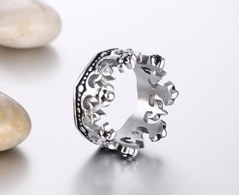 Knights Templar Ring - Royal Crown King Knight Fleur De Lis Cross Vintage - Bricks Masons