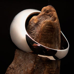 Knights Templar Ring - Yellow Sigillum MilItum XPISTI Sterling Silver - Bricks Masons