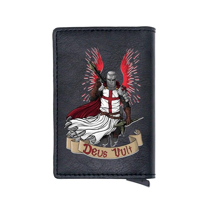 Knights Templar Wallet - Crusader Cross Deus & Credit Card Holder - Bricks Masons