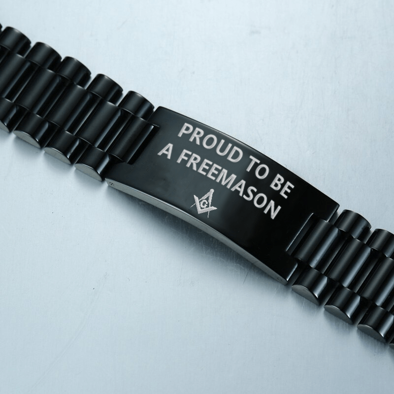 Master Mason Blue Lodge Bracelet - Stainless Steel - Bricks Masons