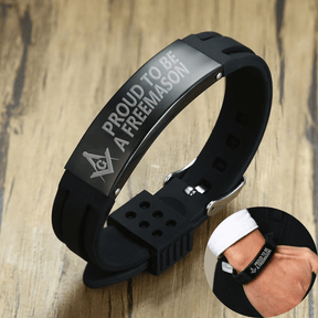 Master Mason Blue Lodge Bracelet - Stainless Steel - Bricks Masons
