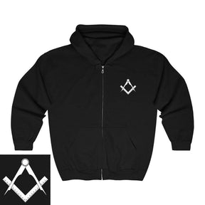 Master Mason Blue Lodge Hoodie - Square & Compass 4 Colors - Bricks Masons