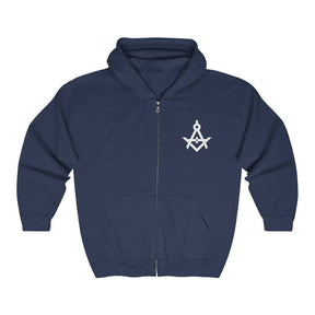 Master Mason Blue Lodge Hoodie - Various Colors Square & Compass G - Bricks Masons