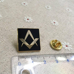 Master Mason Blue Lodge Lapel Pin - Compass and Square G - Bricks Masons