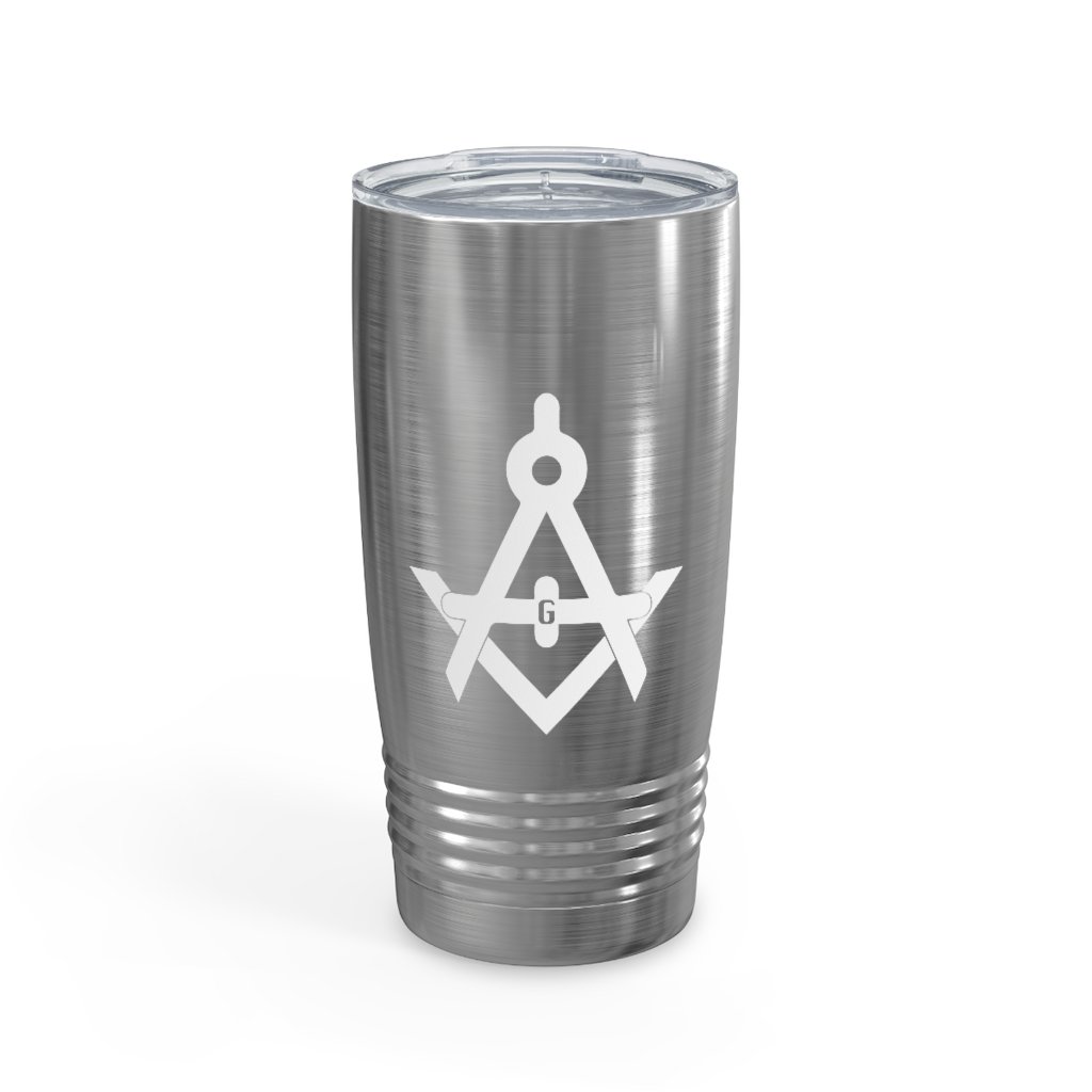 Master Mason Blue Lodge Ringneck Tumbler - Various Colors Square & Compass G - Bricks Masons