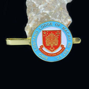 Master Mason Blue Lodge Tie Bar - Sino Lusitano Lodge of Macau No. 897 - Bricks Masons
