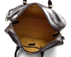 Master Mason Blue Lodge Travel Bag - Handmade Genuine Leather - Bricks Masons