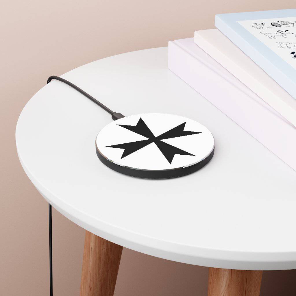 Order Of Malta Wireless Charger - Black & White - Bricks Masons