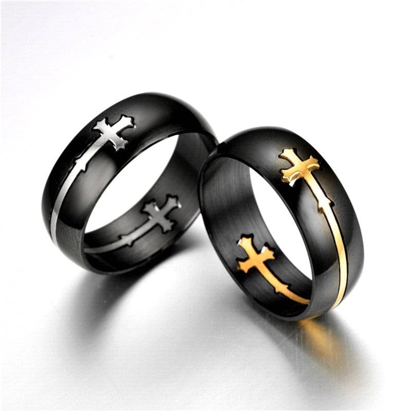 Knights Templar Commandery Ring - Cross Gold & Silver