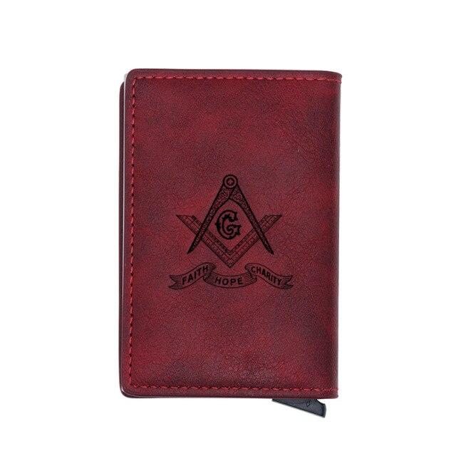 Master Mason Blue Lodge Wallet - With Credit Card Holder (4 colors)