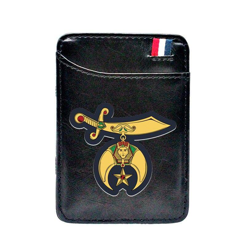 Shriners Wallet - Credit Card Holder (Black & Brown)