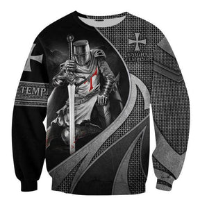 Knights Templar Commandery Hoodie - Casual Jesus God Guard Cavalier , Sweatshirts & Zipper