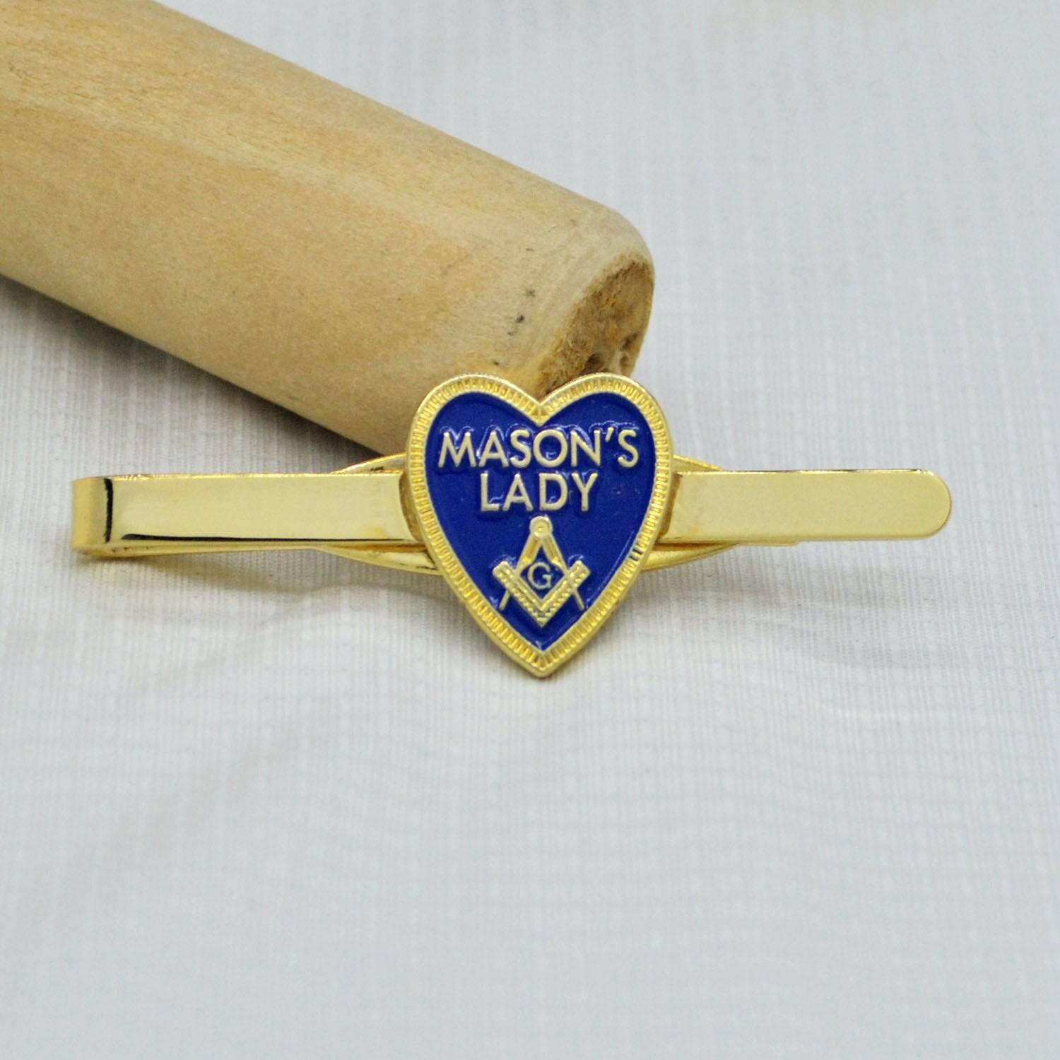 Master Mason Blue Lodge Tie Bar - MASON'S LADY Square and Compass G