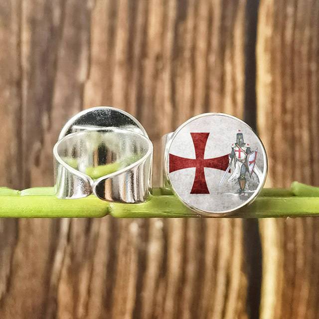 Knights Templar Commandery Ring - Vintage with Red Cross Crusader (Multiple variants)