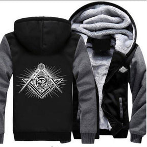 Master Mason Blue Lodge Hoodie - Compass Square G [Multiple Colors]