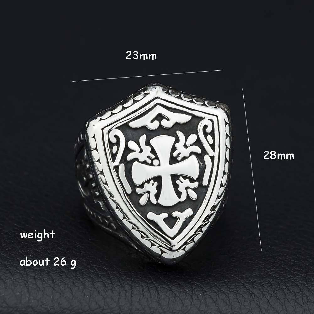 Knights Templar Commandery Ring - Cross Motif