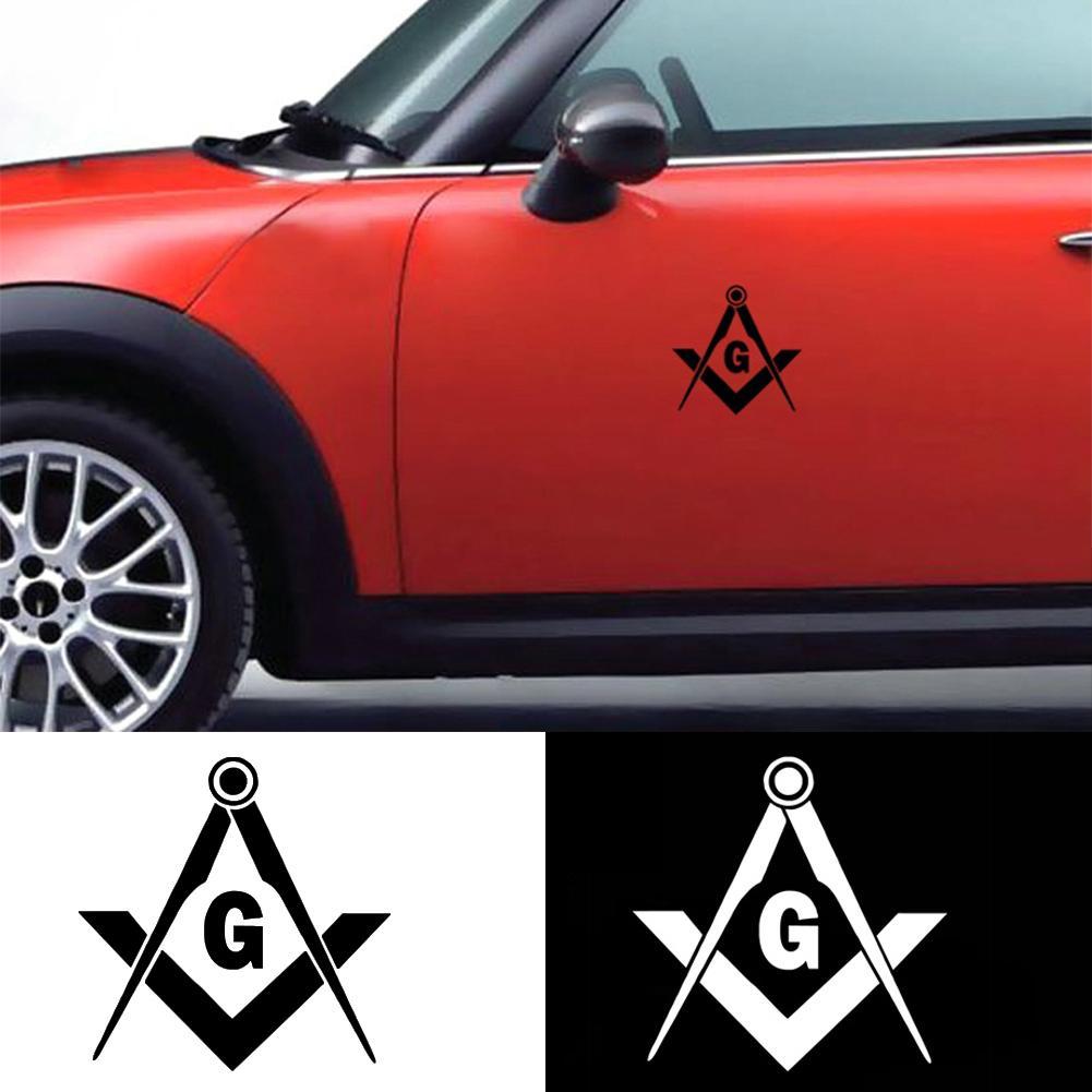 Master Mason Blue Lodge Sticker Decal - Compass Square G