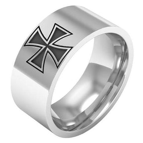 Knights Templar Commandery Ring - Cross Band