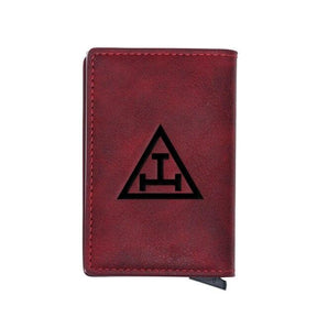 Royal Arch Chapter Wallet - Triple Tau & Credit Card Holder (4 Colors) - Bricks Masons