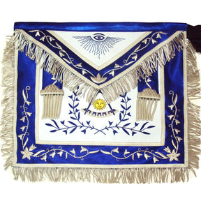 Past Master Blue Lodge California Regulation Apron - Blue Silk