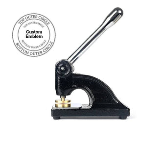 The Order Of The Golden Circle PHA Seal Press - Long Reach Black Color With Customizable Stamp - Bricks Masons
