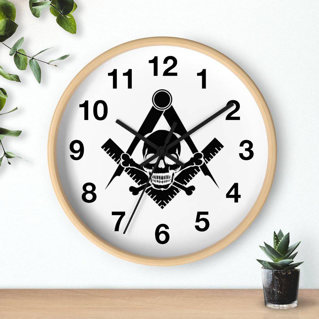 Widows Sons Clock - Wooden Frame - Bricks Masons