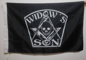 Widows Sons Flag - Black - Bricks Masons
