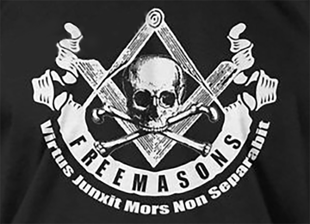 Widows Sons Flag - Skull & Bones - Bricks Masons