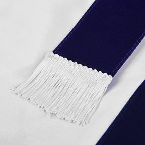Worshipful Blue Lodge Officer Apron - Royal Blue with Wreath - Bricks Masons