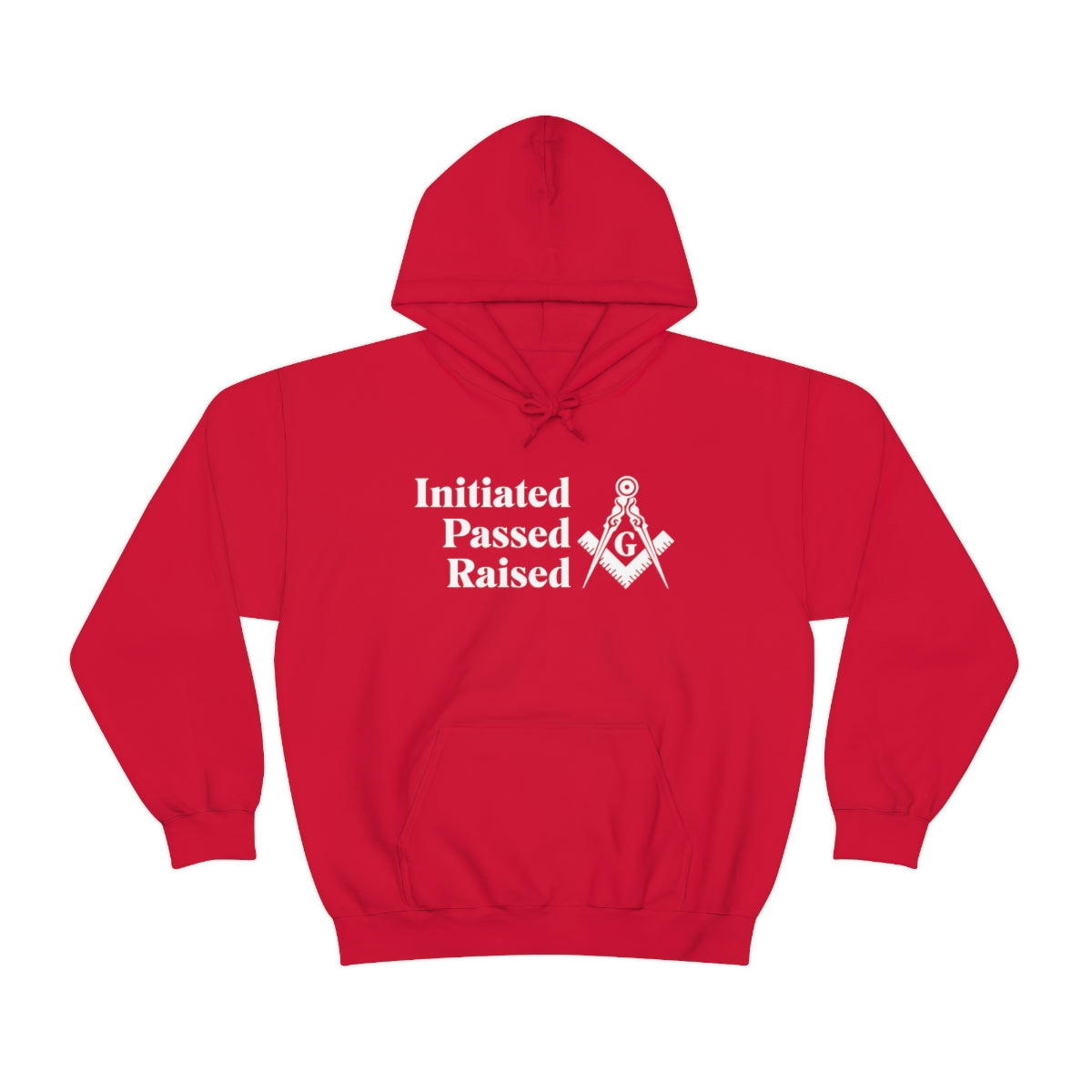 Master Mason Blue Lodge Hoodie - Initiated Passed Raised - Bricks Masons