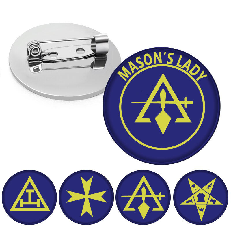 Council Brooch - Mason's Lady - Bricks Masons