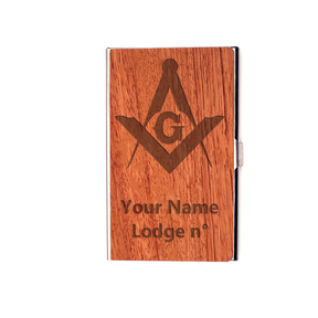 Master Mason Blue Lodge Card Holder - (RFID Protection) - Bricks Masons