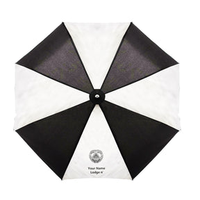 Grand Master Blue Lodge Umbrella - Three Folding Windproof - Bricks Masons