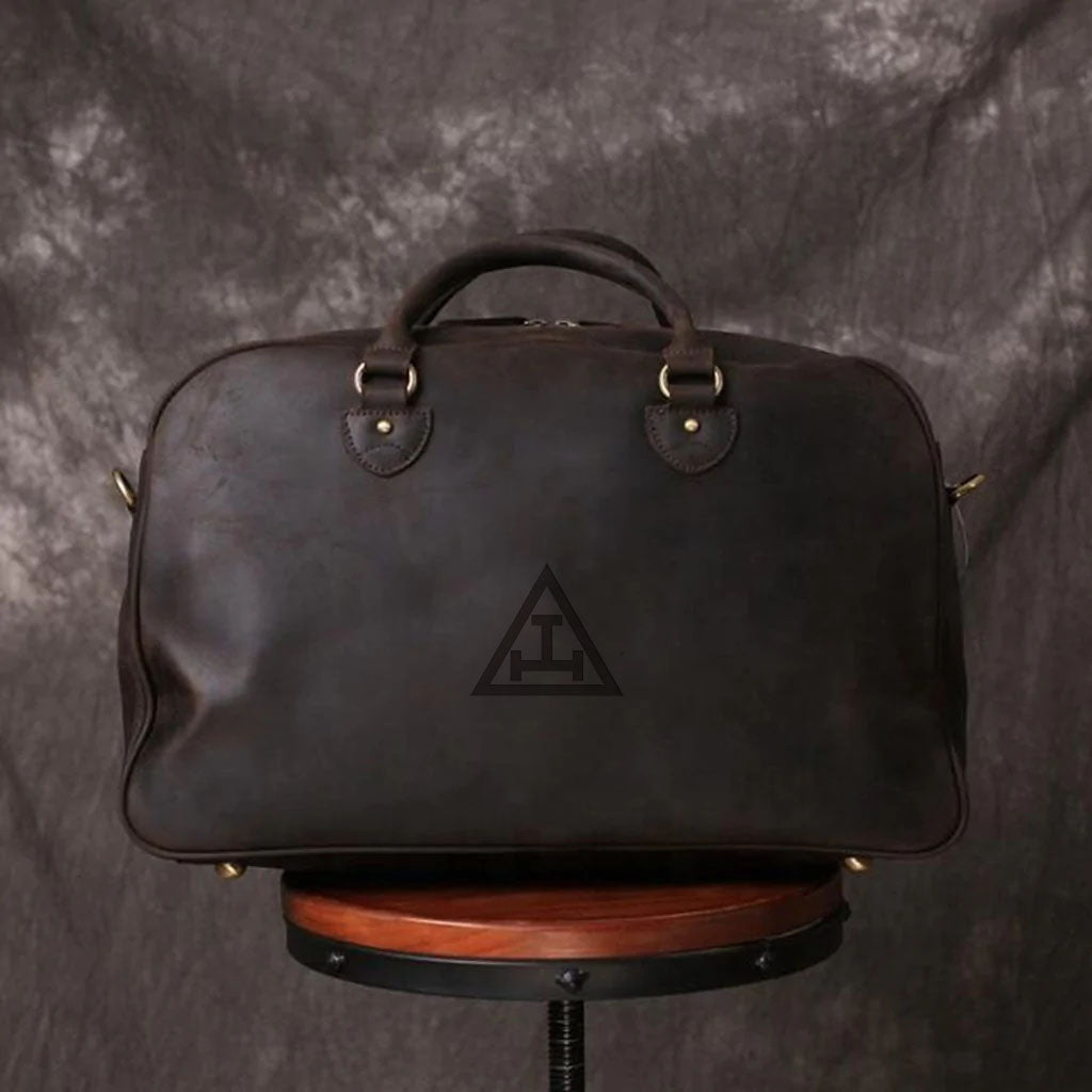 Royal Arch Chapter Travel Bag - (Dark Brown/Camel) - Bricks Masons