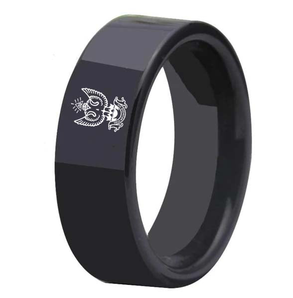 33rd Degree Scottish Rite Ring - Black Tungsten - Bricks Masons