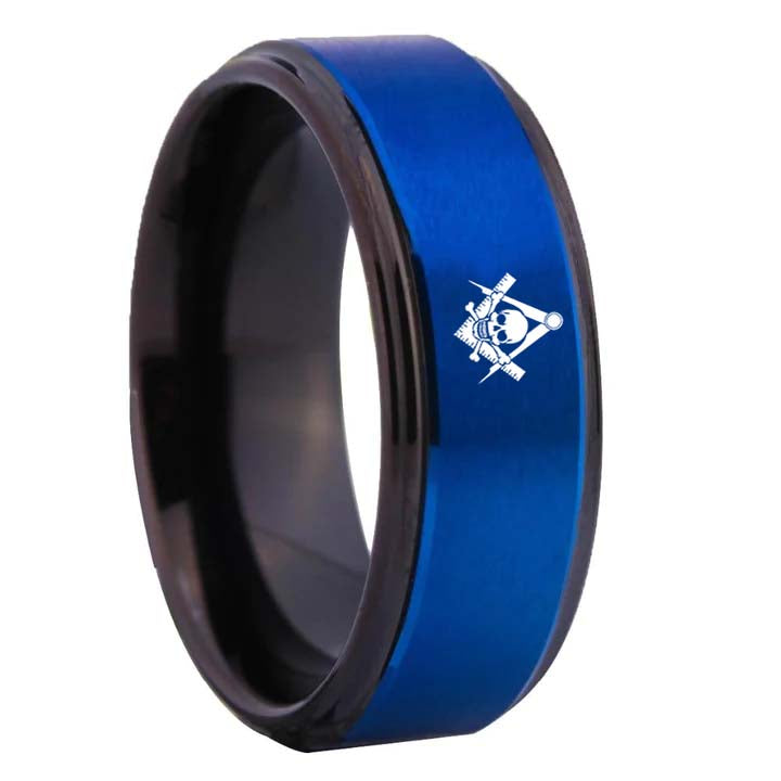 Widows Sons Ring - Blue Tungsten - Bricks Masons