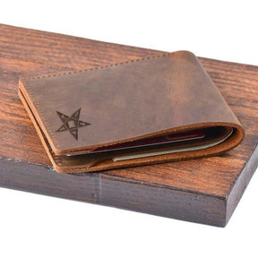 OES Wallet - Handcraft Leather - Bricks Masons