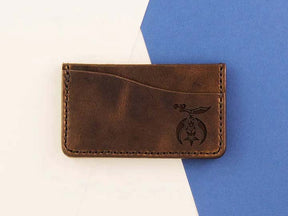 Shriners Wallet - Dark Brown - Bricks Masons