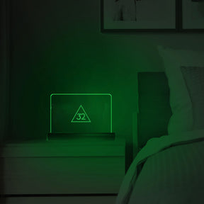 32nd Degree Scottish Rite LED Sign - 3D Glowing light - Bricks Masons