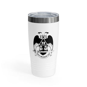 32nd Degree Scottish Rite Ringneck Tumbler - Wings Down Various Colors - Bricks Masons