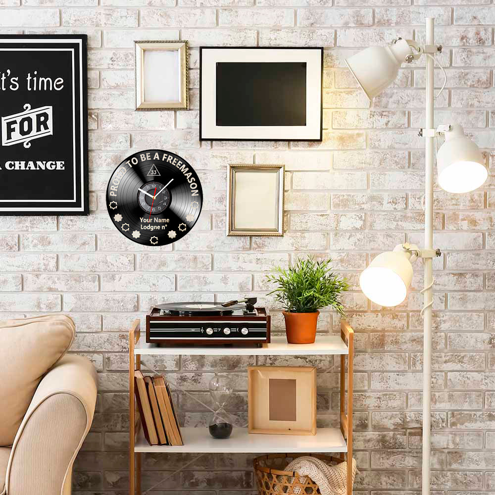 33rd Degree Scottish Rite Clock - Vinyl Record - Bricks Masons