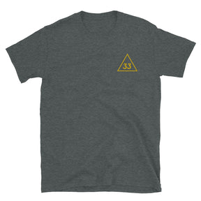 33rd Degree Scottish Rite T-Shirt - Various Colors - Bricks Masons