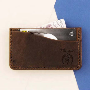 Shriners Wallet - Dark Brown - Bricks Masons