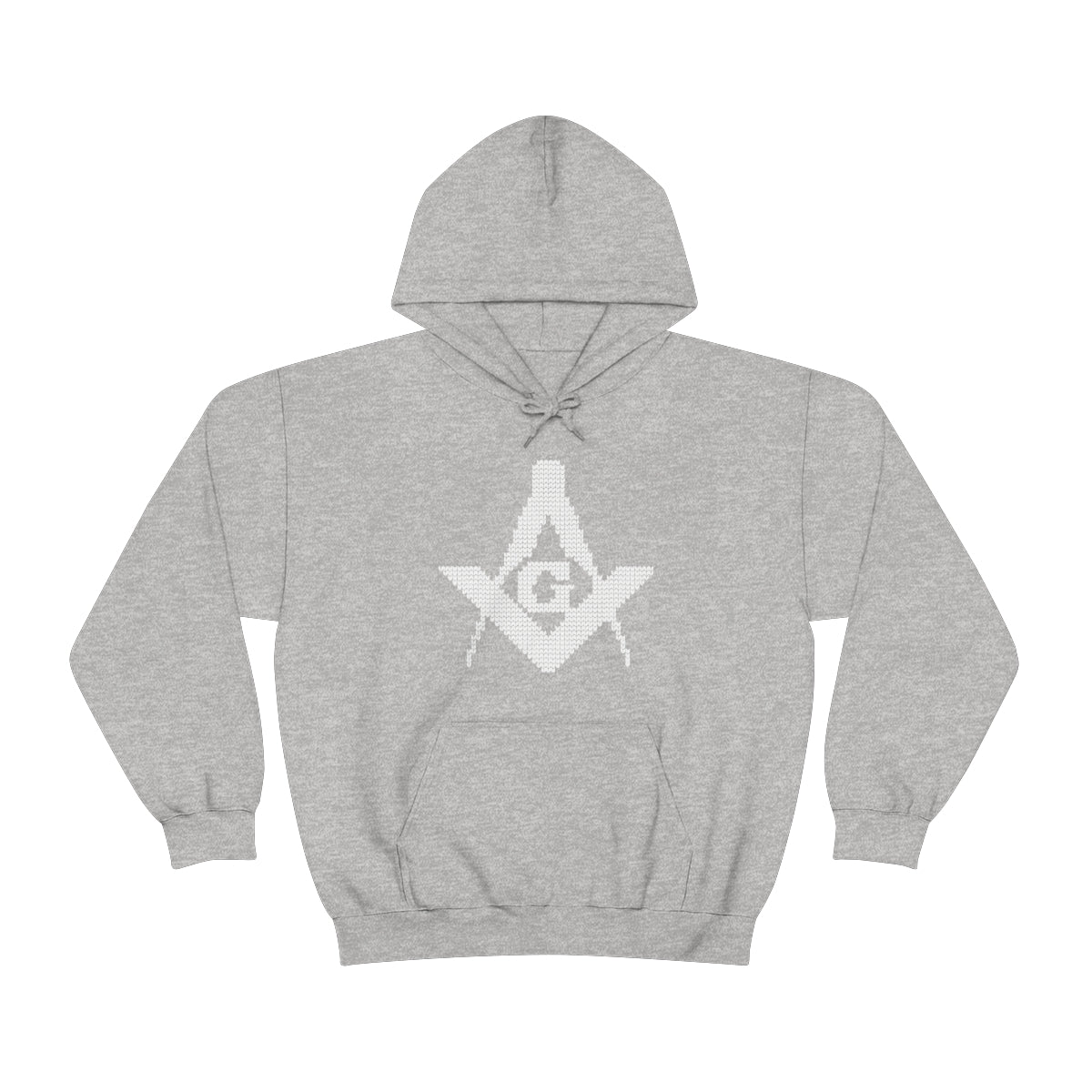 Master Mason Blue Lodge Hoodie - Christmas Ugly Square and Compass G - Bricks Masons