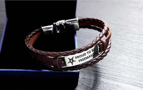 OES Bracelet - Black & Brown - Bricks Masons