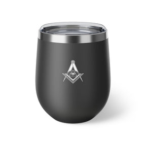 Master Mason Blue Lodge Vacuum Cup - Square & Compass All Seeing Eye - Bricks Masons