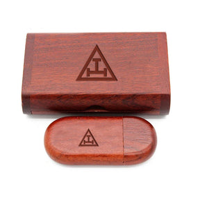 Royal Arch Chapter USB Flash Drives - Various Wood Colors - Bricks Masons