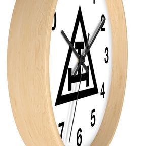 Royal Arch Chapter Clock - Wooden Frame - Bricks Masons