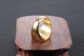 Past Master Blue Lodge Ring - Gold 
Titanium Steel - Bricks Masons